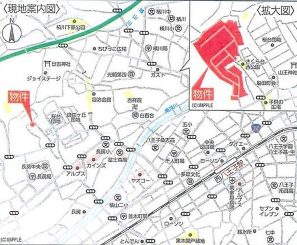 プラスパータウン長房～全１８７区画～の地図