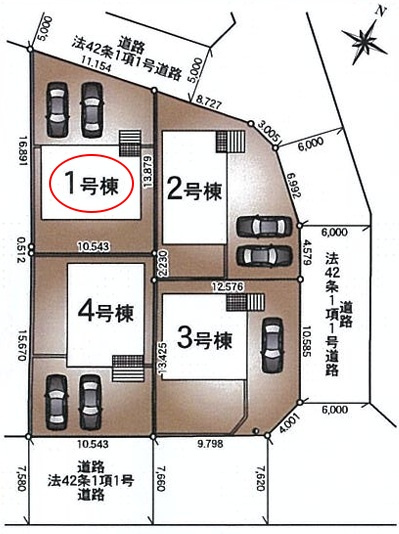 八王子市大塚第21の区画図