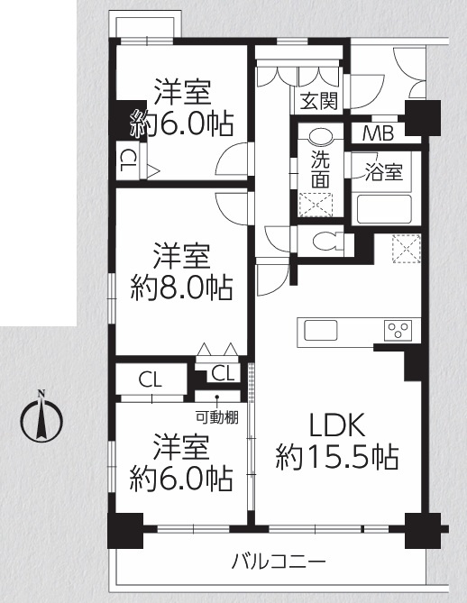 ロイヤルステージ八王子の間取り