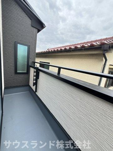 八王子市北野町6期　5号棟のバルコニー|広々としたバルコニーです