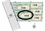 八王子市北野町6期　4号棟の区画図