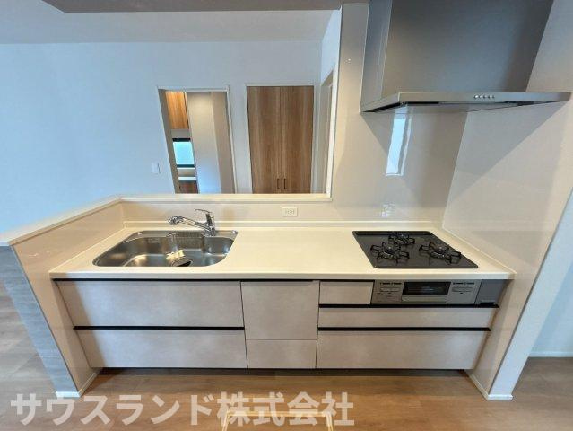 八王子市北野町6期　2号棟のキッチン|きれいなキッチンです