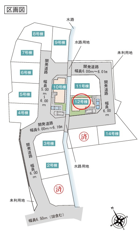 八王子市戸吹町の区画図