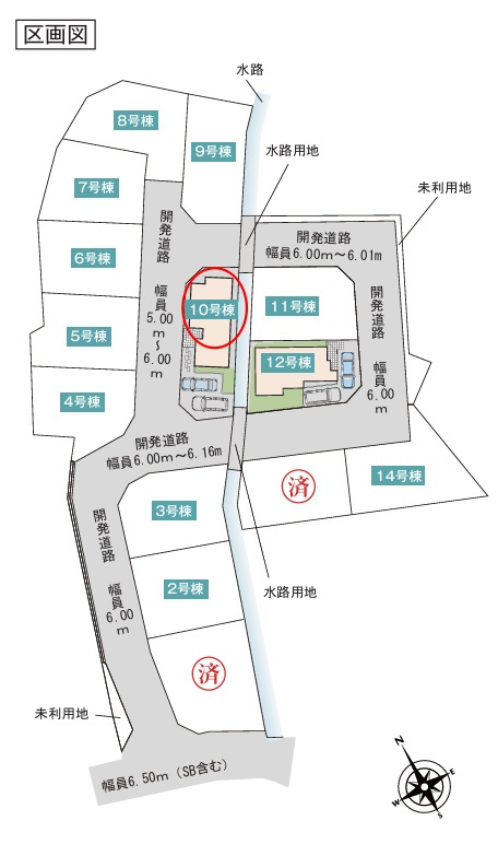 八王子市戸吹町の区画図