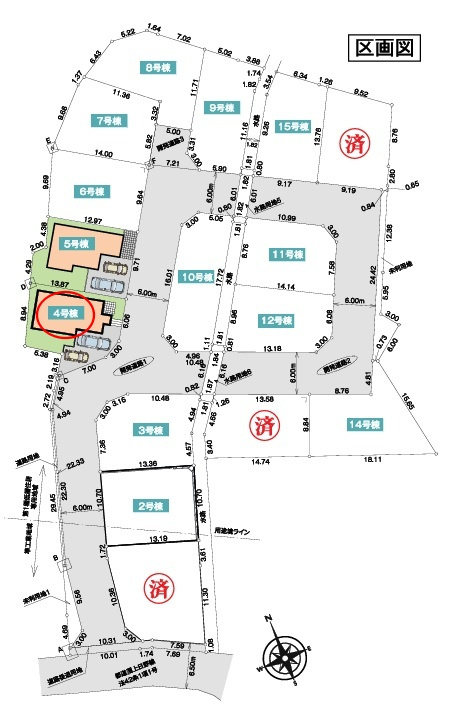 八王子市戸吹町の区画図