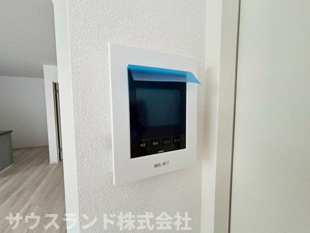 八王子市本町４期の防犯設備|モニター付きインターホンで玄関を確認しなくても誰が来たのかすぐわかります。