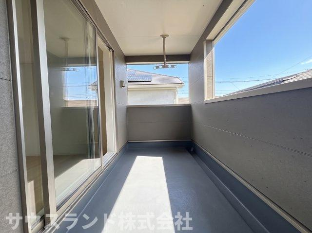 八王子市泉町　15号棟のバルコニー