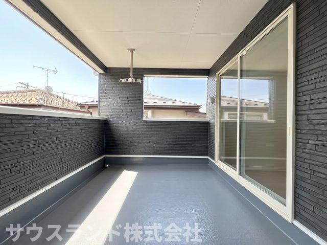 八王子市泉町　19号棟のバルコニー