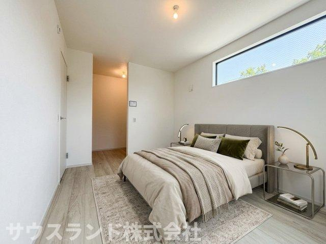 東浅川町8期　1号棟の洋室|※本画像はCGで作成しており、実際に現地に家具は置かれておりません。また、価格に家具は含まれておりません。
