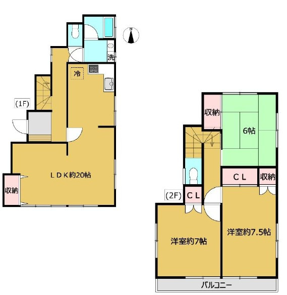 八王子市大谷町の間取り|全居室6帖超のゆとりある住空間。1階洋室は客間や在宅ワークにも使え、それぞれの時間を大切にできます。