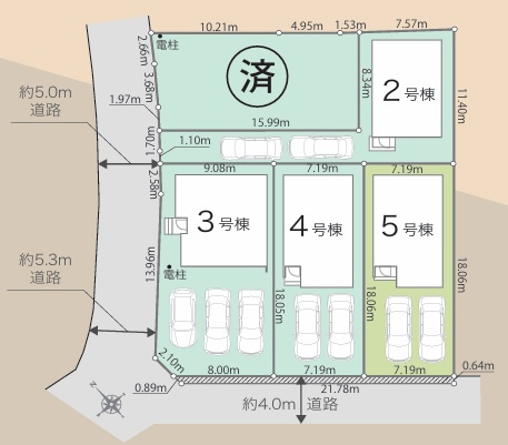 八王子市大楽寺町第1期（24-1期）の区画図|新しい住まいが集まり、新しいコミュニティが生まれる多棟分譲地。安心して暮らせる環境と、これから育まれる街の温もりが魅力です。