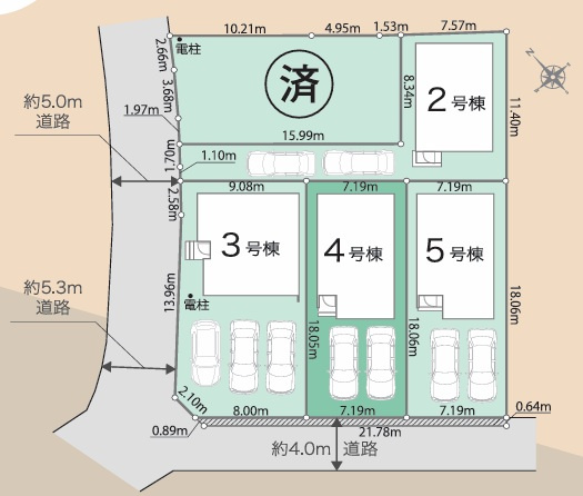 八王子市大楽寺町第1期（24-1期）の区画図|新しい住まいが集まり、新しいコミュニティが生まれる多棟分譲地。安心して暮らせる環境と、これから育まれる街の温もりが魅力です。