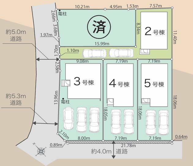 八王子市大楽寺町第1期（24-1期）の区画図|新しい住まいが集まり、新しいコミュニティが生まれる多棟分譲地。安心して暮らせる環境と、これから育まれる街の温もりが魅力です。