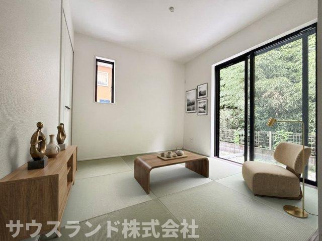 八王子市弐分方町5期の和室|※本画像はCGで作成しており、実際に現地に家具は置かれておりません。また、価格に家具は含まれておりません。