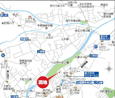 八王子市西寺方の地図|【物件までの地図】物件探しからご契約まで、安心してお任せいただけるよう丁寧にサポートいたします。気になることがございましたら、まずはお気軽にご相談ください。