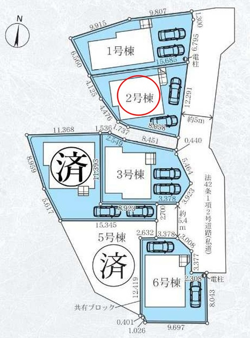 八王子市小比企町1期の区画図|新しい住まいが集まり、新しいコミュニティが生まれる多棟分譲地。安心して暮らせる環境と、これから育まれる街の温もりが魅力です。