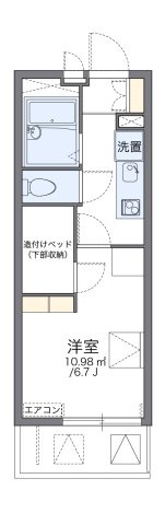 レオパレス南観音町の間取り|代表的な間取のため実際の間取とは異なる場合があります