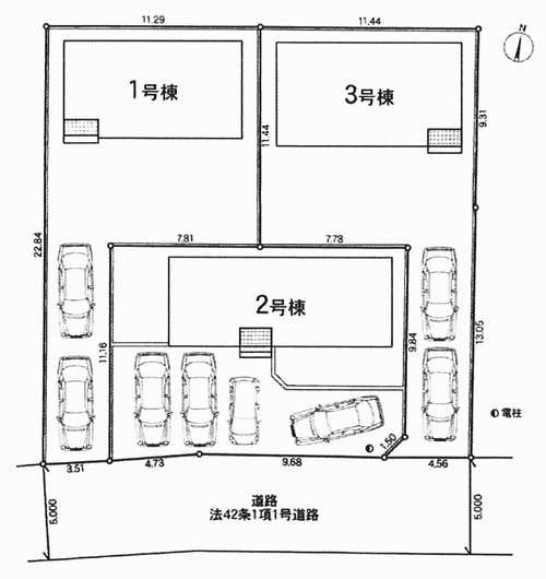 厚木市関口第19　新築戸建全3棟　2号棟の区画図