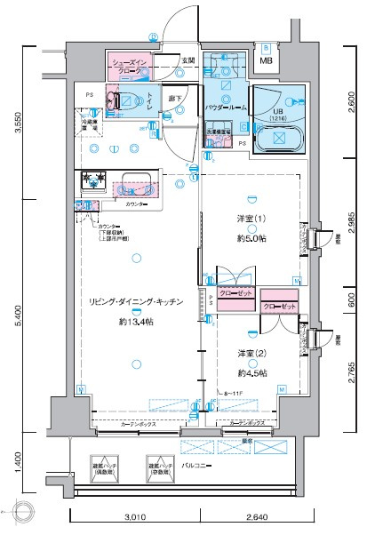 GENOVIA隅田川west skygardenの間取り