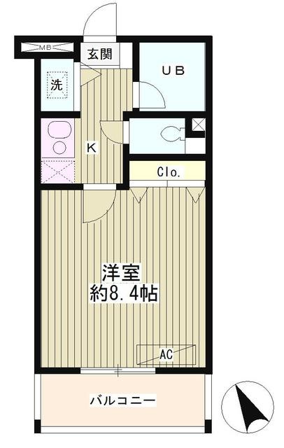 ラルゴ西早稲田の間取り