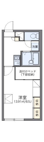 レオパレスフリーダ北５０条の間取り