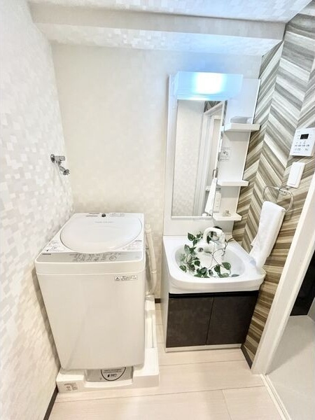 S-RESIDENCE野並駅前broad(ブロード)　フリーレント・家具家電キャンペーン実施中!の洗面所