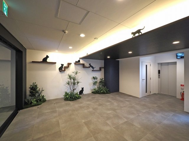 大阪市都島区高倉町１丁目の賃貸マンションのロビー
