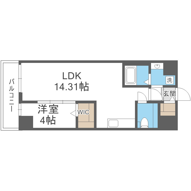 大阪市都島区高倉町１丁目の賃貸マンションの間取り