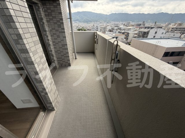 エスリード東花園のバルコニー