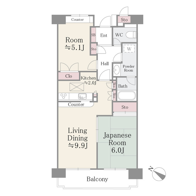 コースト・ヴィラ葛西臨海公園の間取り