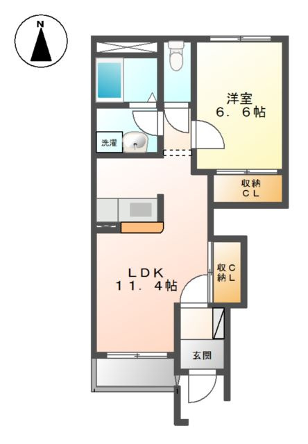 トゥインクル　ＥＶＡＴＡ　Ｂ棟の間取り