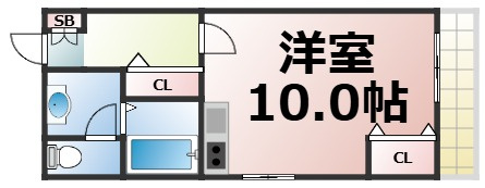 【間取り】 | ビィラ今里　仲介手数料無料