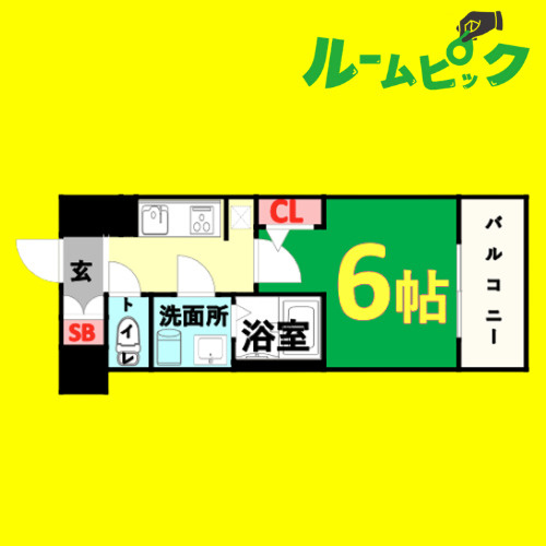 ステージファースト名古屋尾頭橋(旧S-RESIDENCE尾頭橋)　名古屋市賃貸　仲介手数料無料の間取り