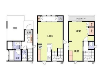 【間取り】 | 江東区石島貸家 | 間取りです。