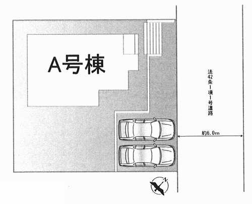 茅ヶ崎市堤　新築戸建全1棟の区画図