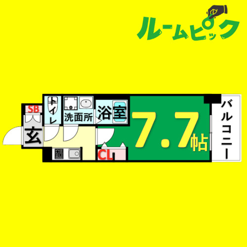 S-RESIDENCE堀田beaute　名古屋市賃貸　仲介手数料無料の間取り