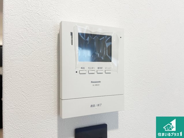 ■神戸市北区山の街　新築一戸建ての防犯設備|カラーモニターインターホン！声だけでなく来訪者の姿や顔がモニターで確認できるので、小さなお子様がいらっしゃるご家庭でも安心できます！