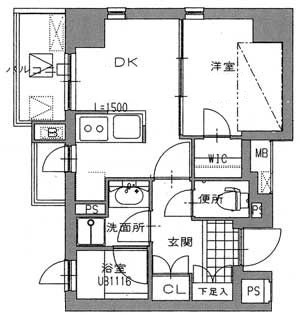 パルム深川の間取り|間取りです。