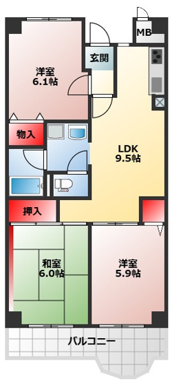 【間取り】 | MIRUS岸和田