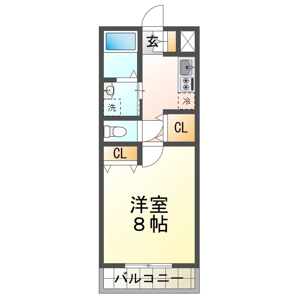 ヴィラ月見山の間取り