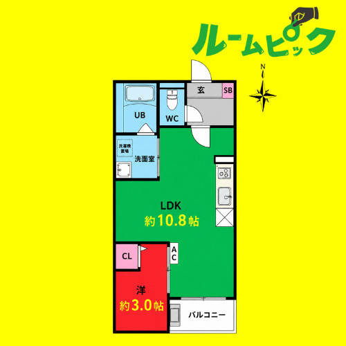 Jack umateⅠ　名古屋市賃貸　仲介手数料無料の間取り