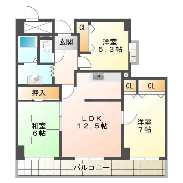 シティ南落合の間取り