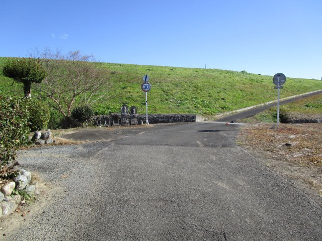 熊谷市玉作3775土地235坪の前面道路含む現地写真