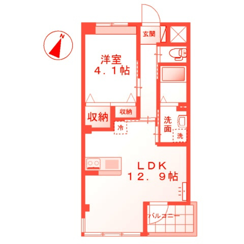 茅ヶ崎市柳島２丁目の賃貸マンションの間取り