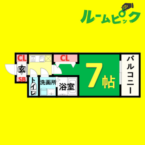 S-RESIDENCE堀田North　名古屋市賃貸　仲介手数料無料の間取り