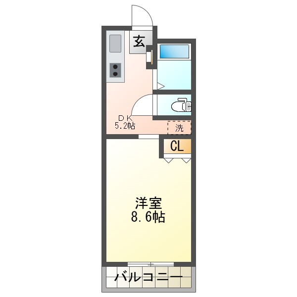 平成朝霧ハイツの間取り