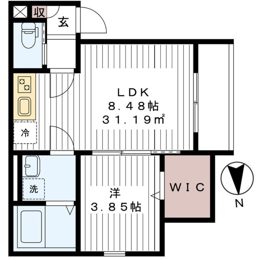 LUMO新松戸の間取り