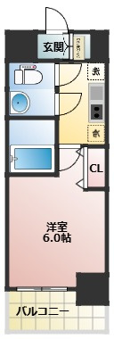 エグゼ大阪NORTHゲートの間取り