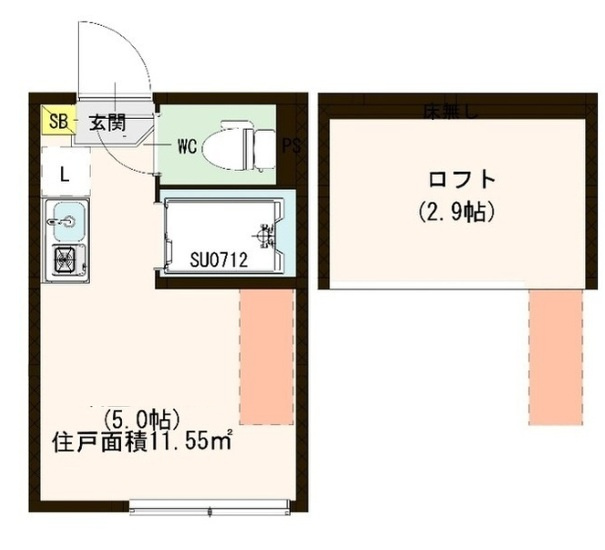 カレッジヒルズ小竹向原の間取り