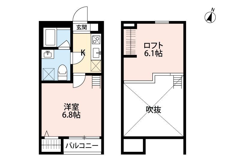 エスペランサ　AK　新磯野の間取り
